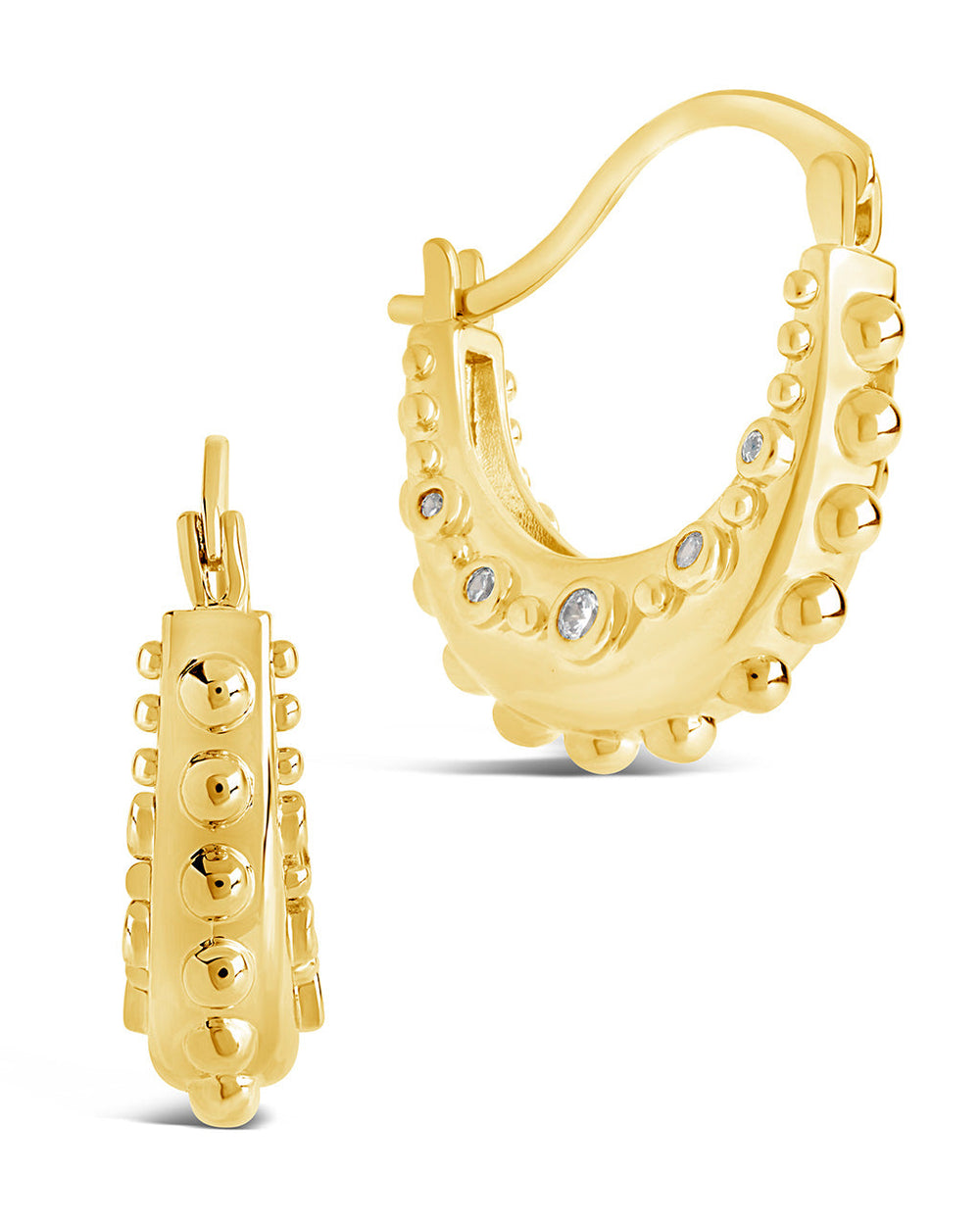 Oriana Hoops Earring Sterling Forever Gold 