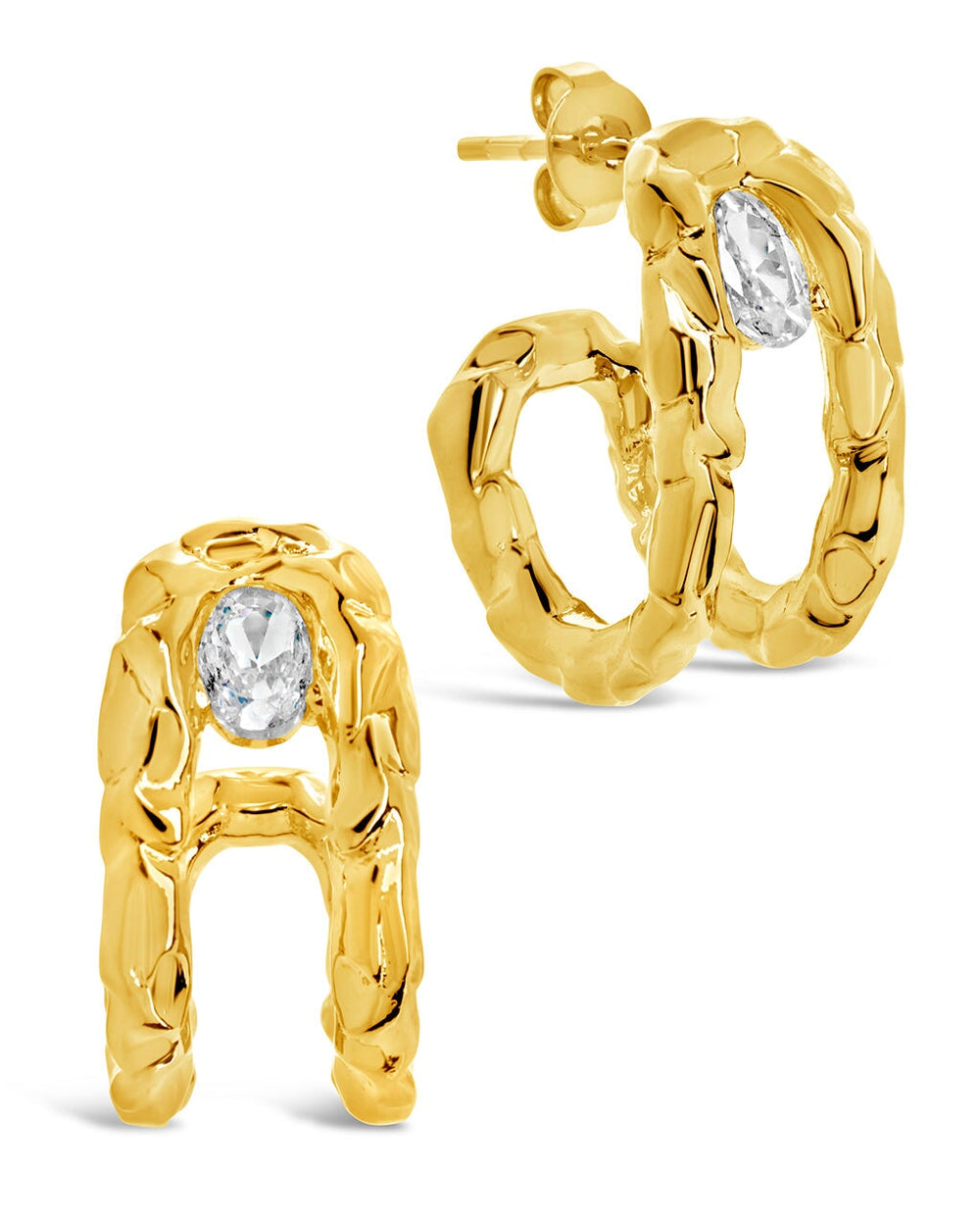Mavis Hoops Earring Sterling Forever Gold
