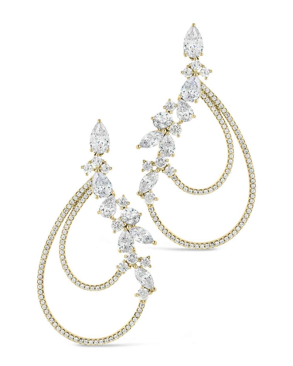 Dakota Drop Studs Earring Sterling Forever Gold 