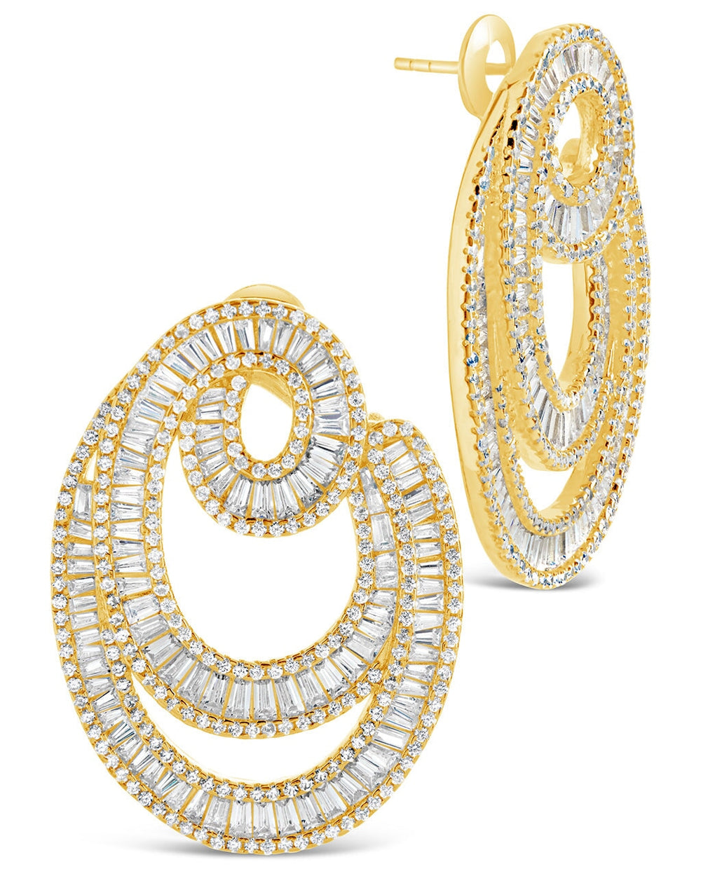 Arie Statement Studs Earring Sterling Forever Gold