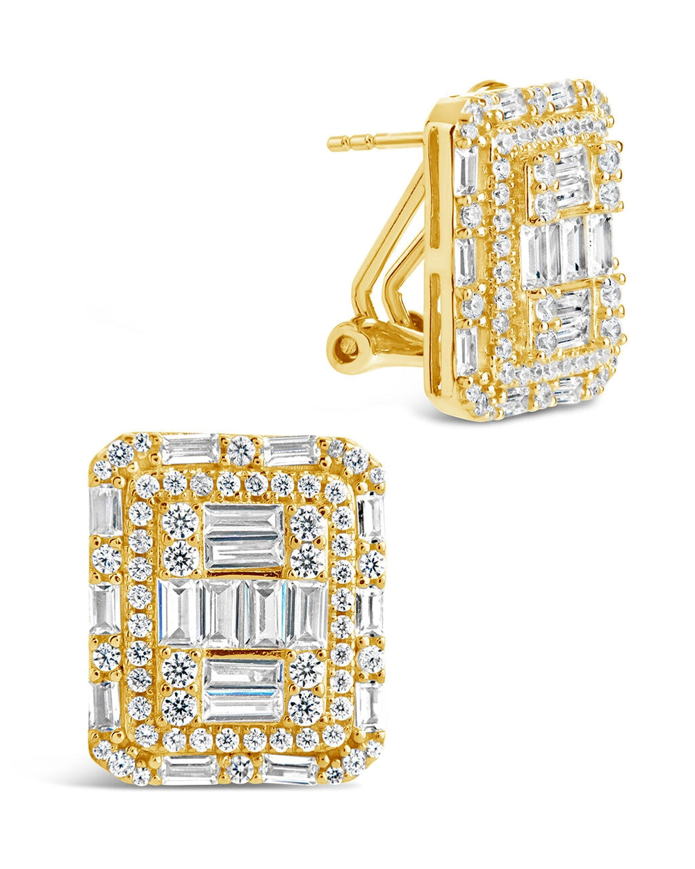 Jana Statement Studs Earring Sterling Forever Gold