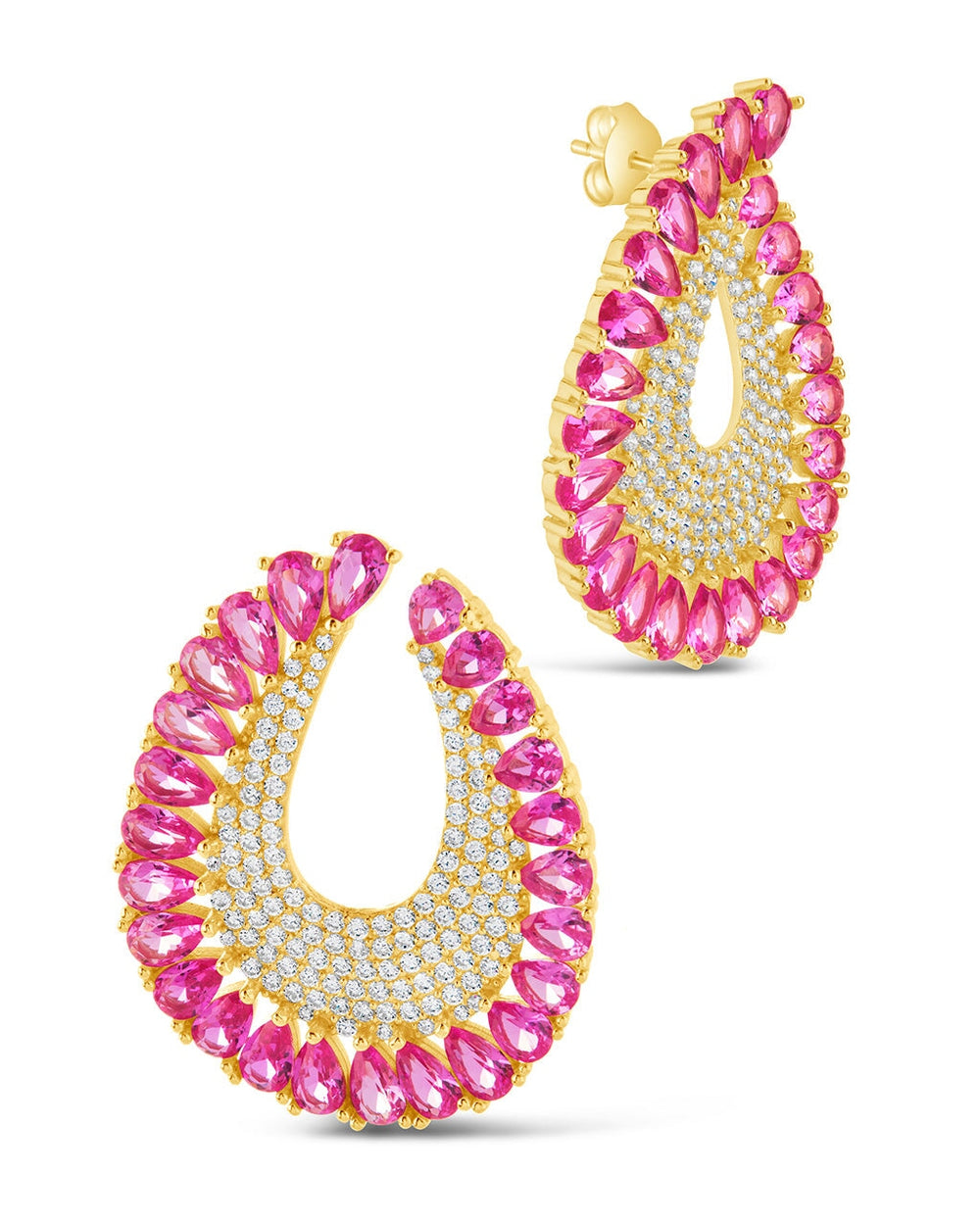 Maria Elena Statement Studs Earring Sterling Forever Gold 