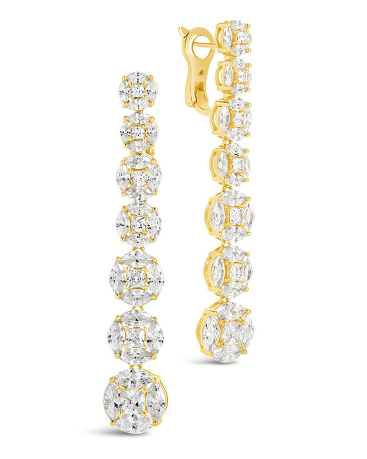 LeAnn Drop Studs Earring Sterling Forever Gold