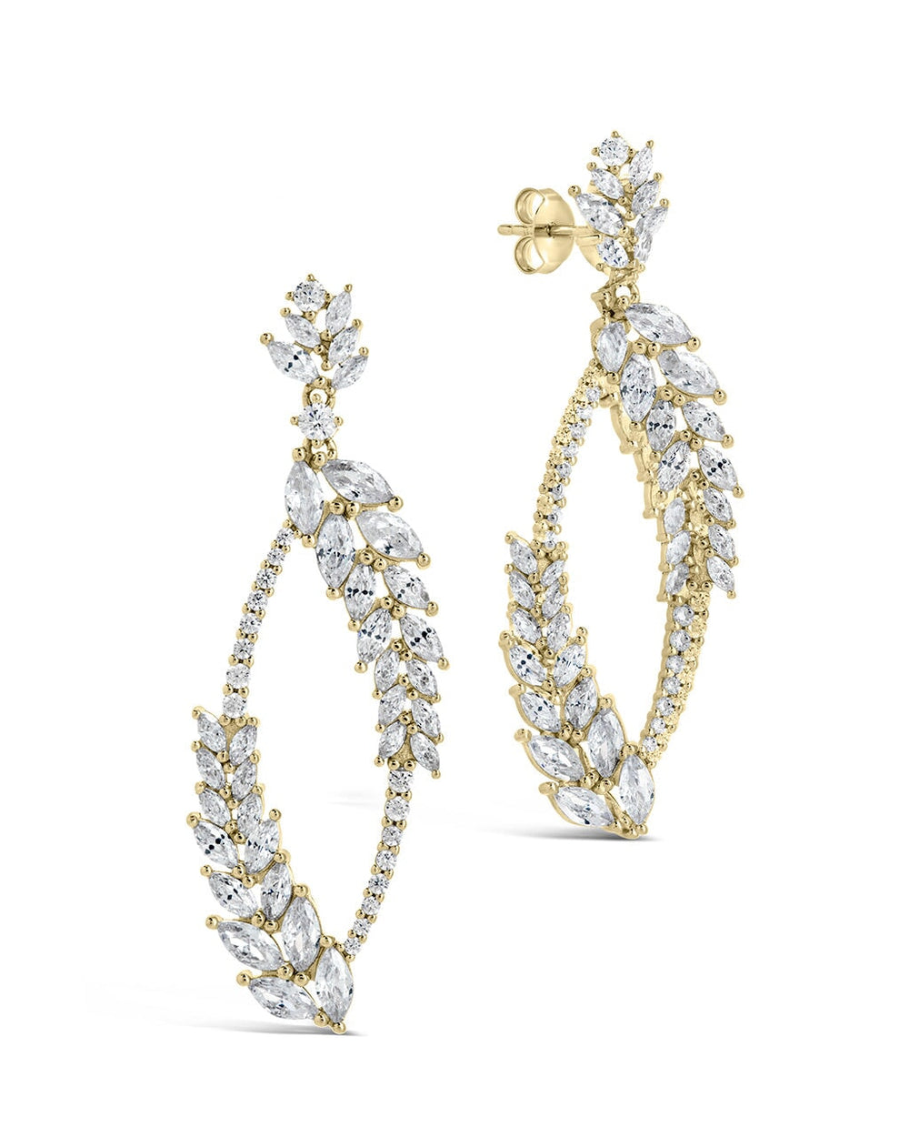 Gail Statement Drop Earrings Earring Sterling Forever Gold