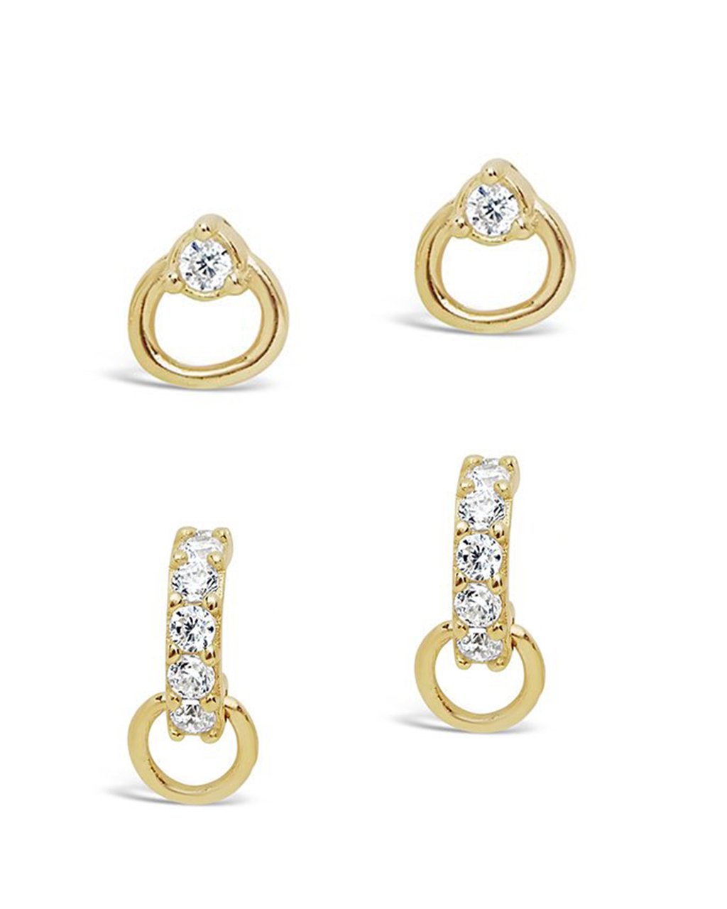Sterling Silver Circlet Stud & Hoop Earring Set of 2 Earring Sterling Forever