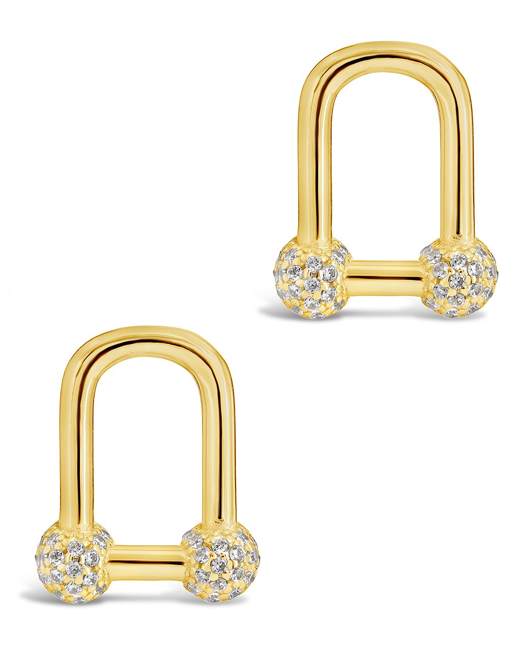 Ramzee Studs Earring Sterling Forever Gold 