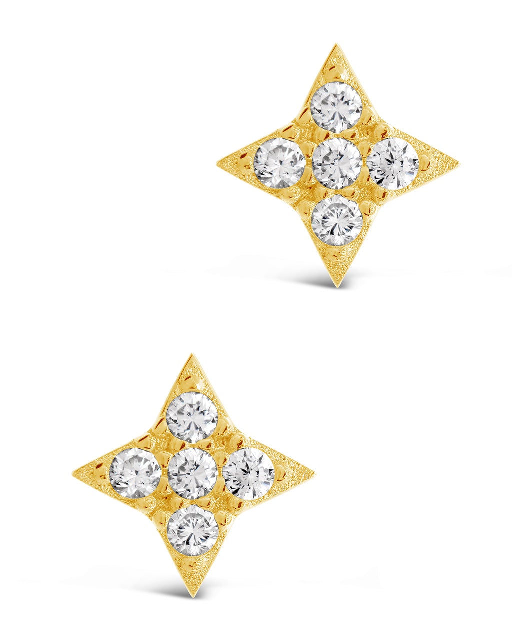 14kt Yellow LV CZ Studs