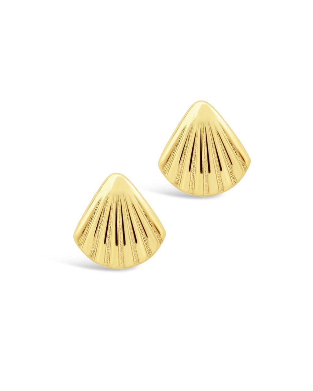 Scallop Shell Studs - Sterling Forever