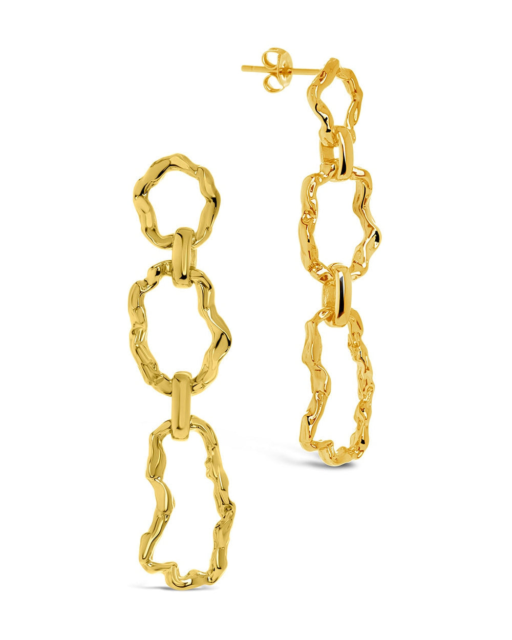 Ira Drop Earrings Earring Sterling Forever Gold
