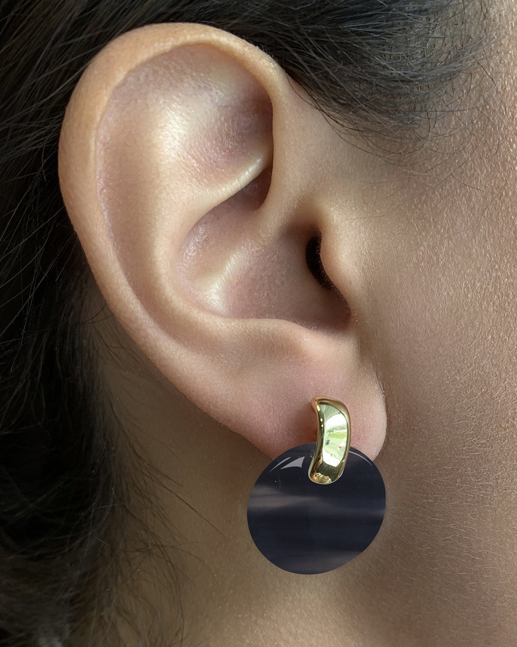 SHINE by Sterling Forever Circle Resin Stud Earrings Earring SHINE by Sterling Forever