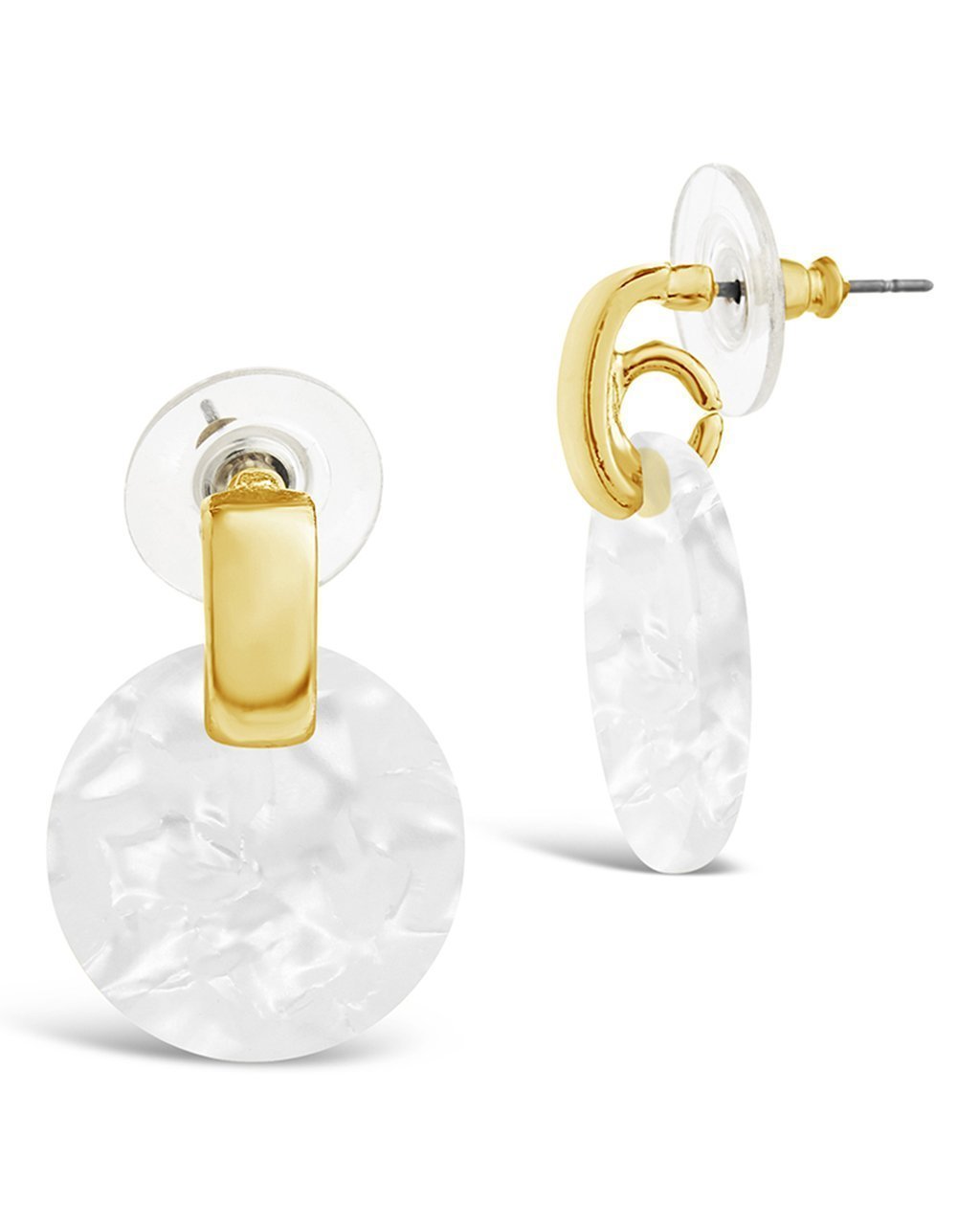 SHINE by Sterling Forever Circle Resin Stud Earrings Earring SHINE by Sterling Forever