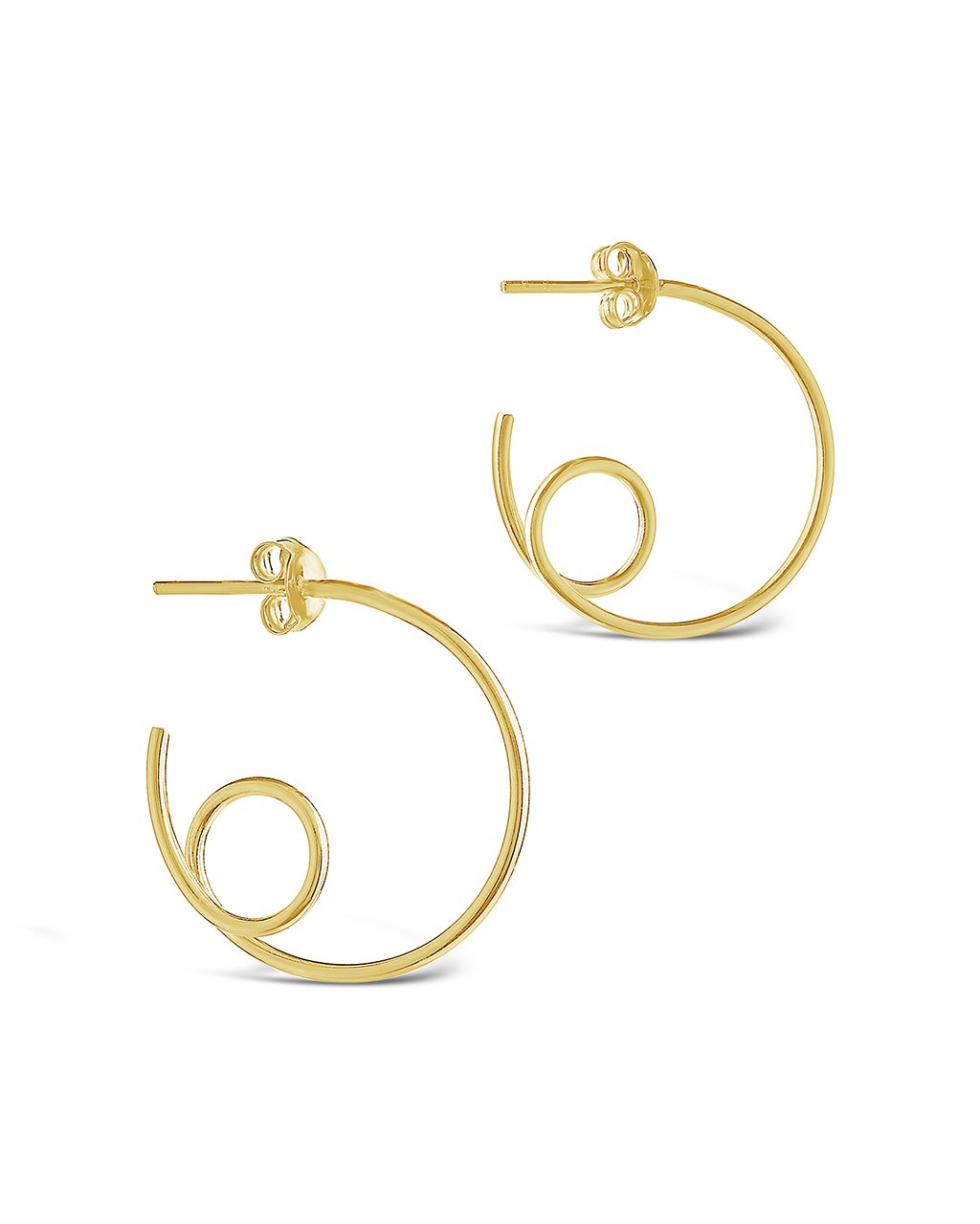 Sterling Silver Loop Hoops - Sterling Forever