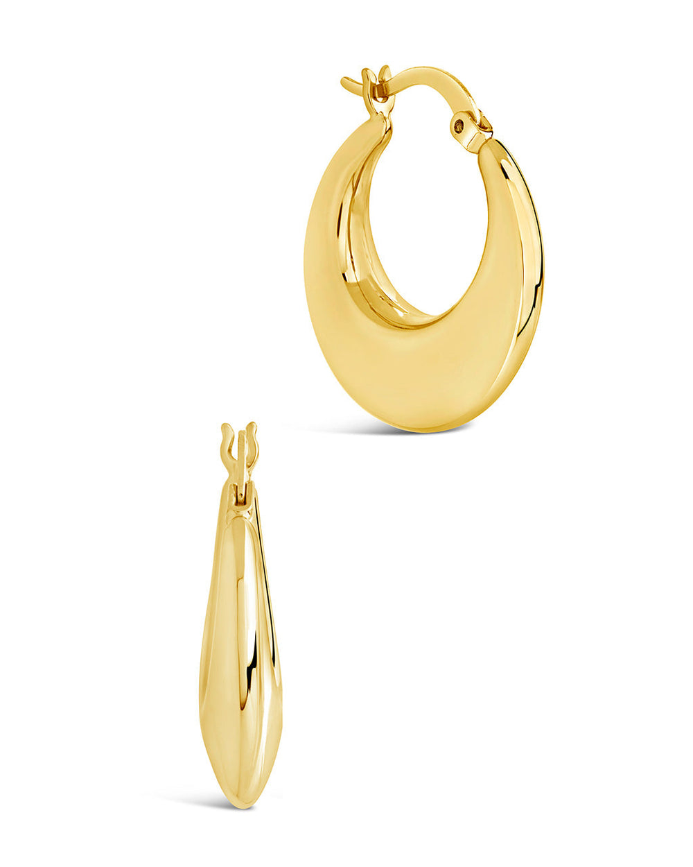 Mina Hoops Earring Sterling Forever Gold