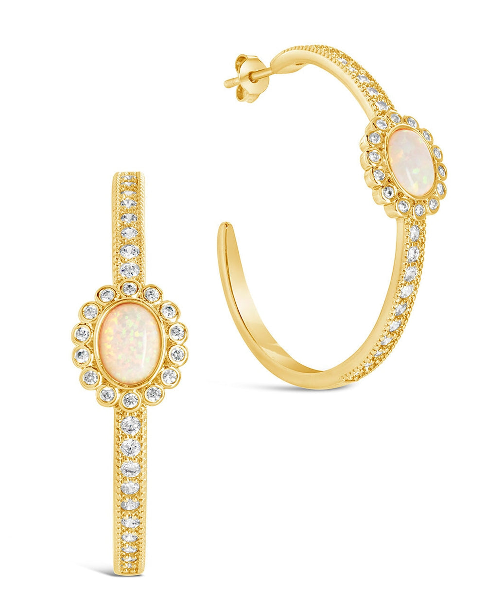 Carina Hoops Earring Sterling Forever Gold 