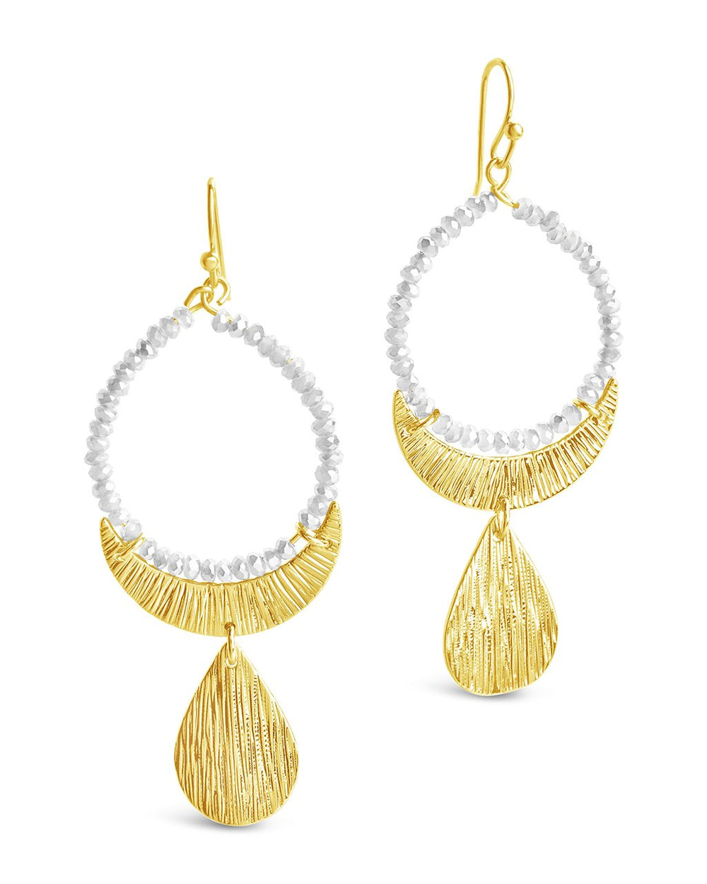 Beaded Dangle Earrings with Charm - Sterling Forever