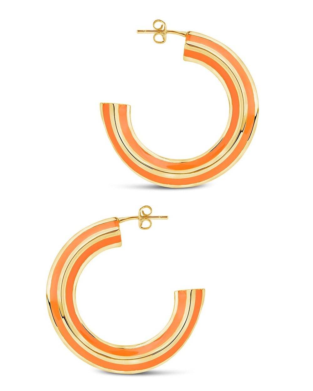 Faven Hoops Earring Sterling Forever Gold