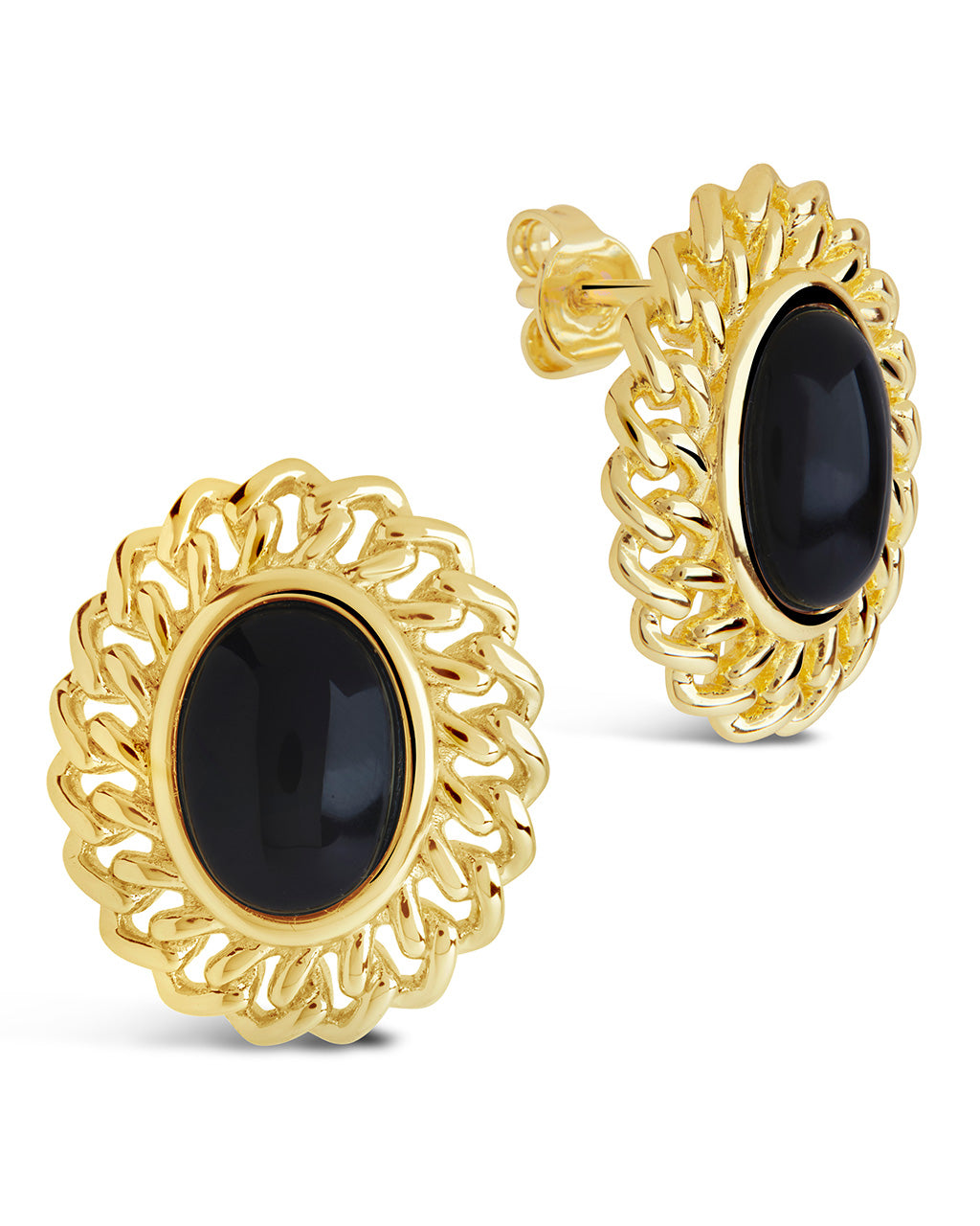 Sterling Forever Ainsley Studs Gold