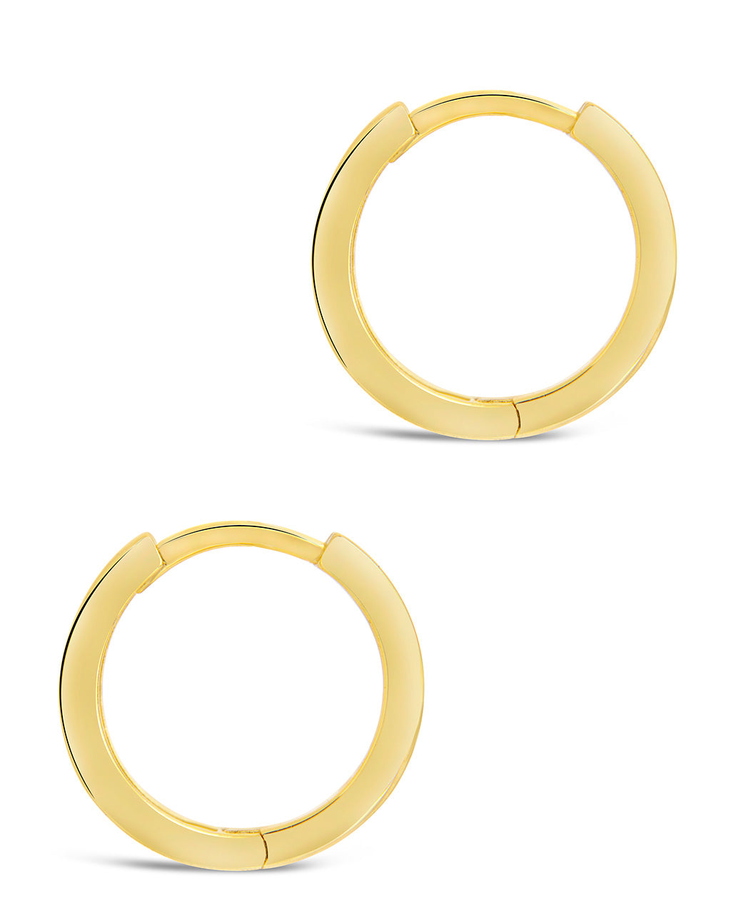 Sterling Silver Mother Of Pearl Huggie Hoops Earring Sterling Forever