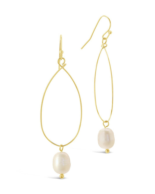 Teardrop Pearl Dangle Earrings - Sterling Forever