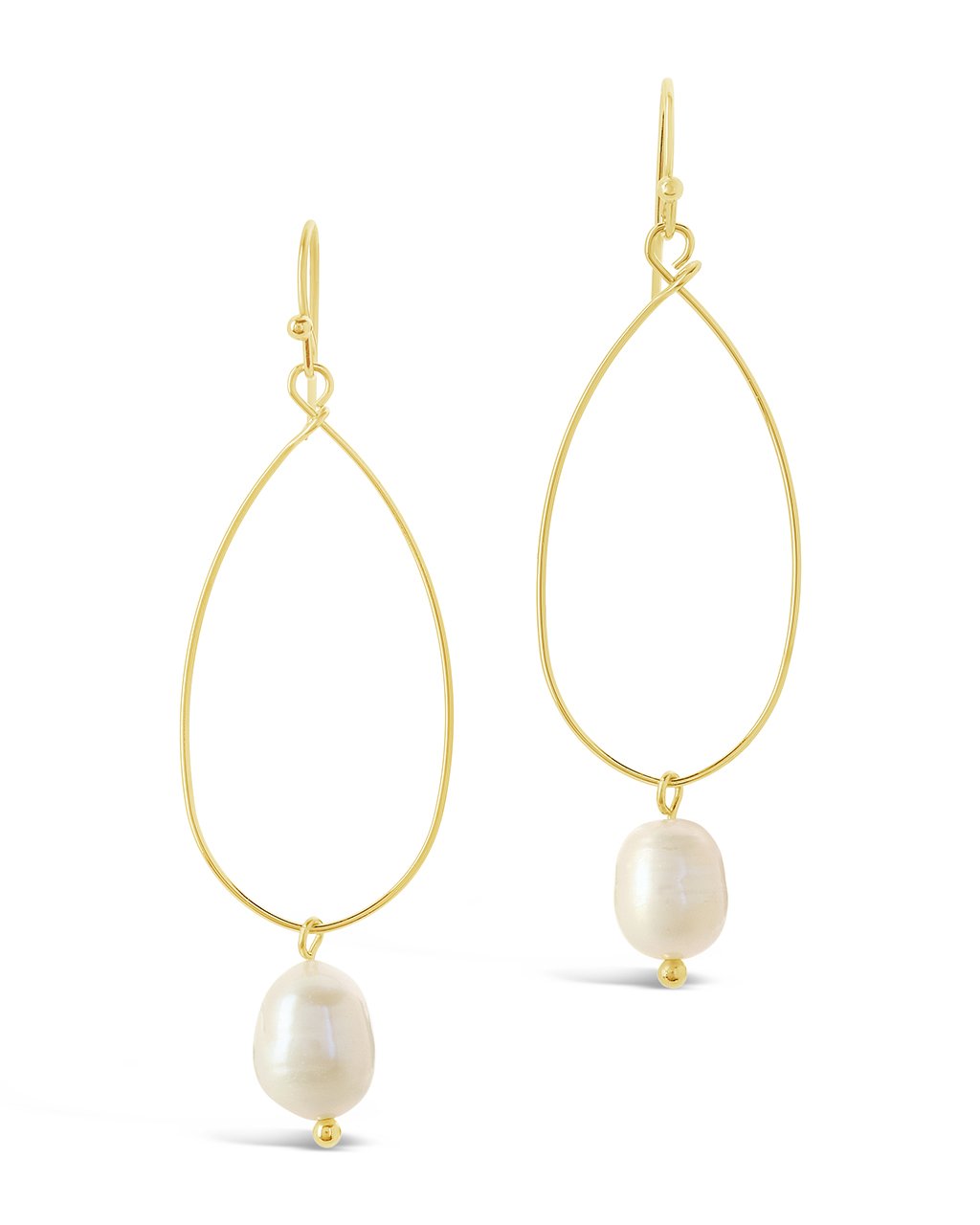 Teardrop Pearl Dangle Earrings - Sterling Forever