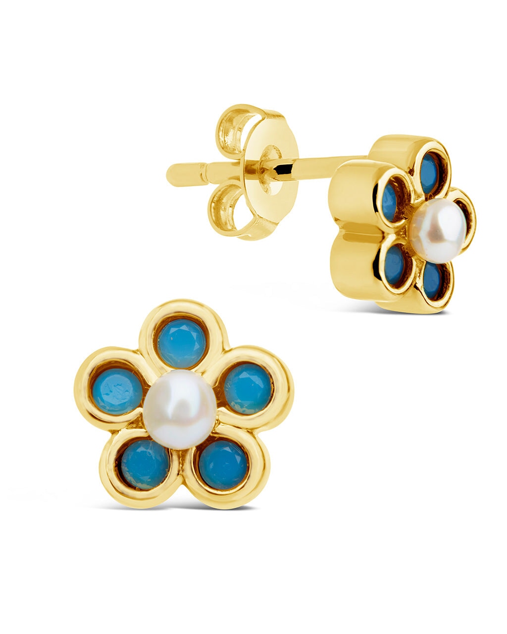 Lilo Studs Earring Sterling Forever Gold 