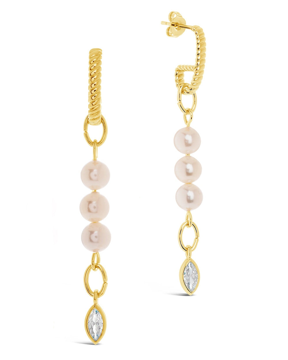 Ivanna Dangle Earrings Earring Sterling Forever Gold
