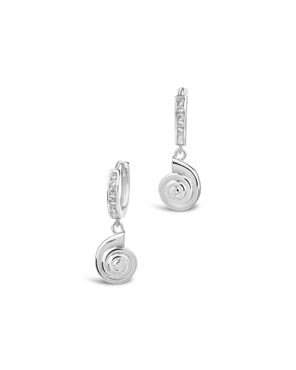 Shark Eye Micro Hoops - Sterling Forever