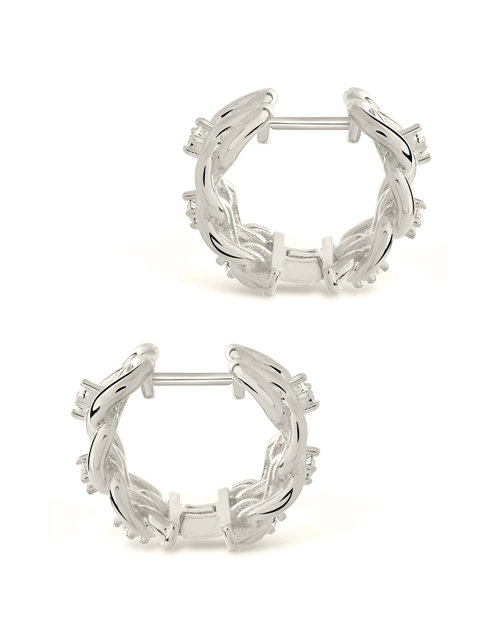 Carleene Huggie Hoops Earring Sterling Forever