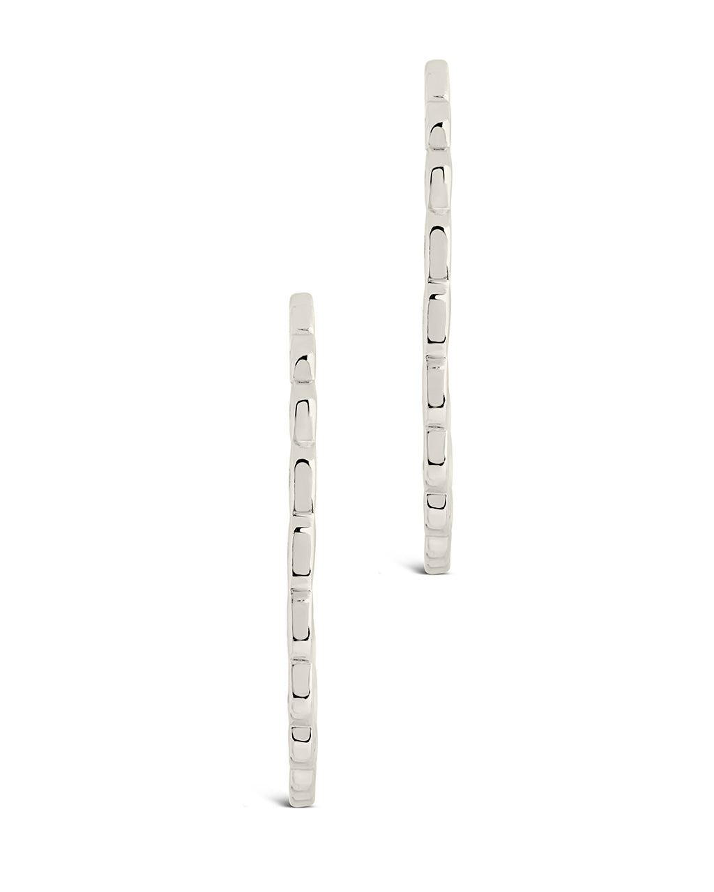 Ezell Hoops Earring Sterling Forever