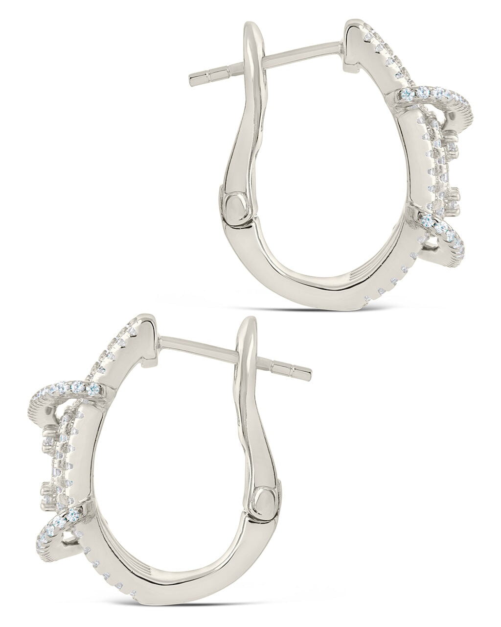 Leigh Statement Hoops Earring Sterling Forever