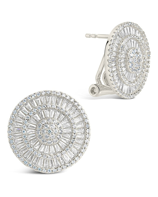 Sandy Circle Studs Earring Sterling Forever Silver
