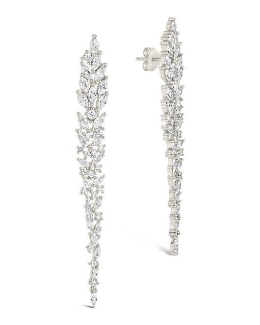 Shay Statement Drop Studs Earring Sterling Forever Silver