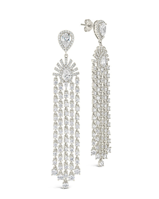 Selma Statement Drop Studs Earring Sterling Forever Silver