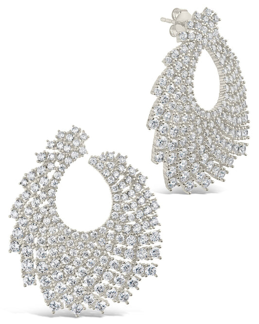 Viola Statement Studs Earring Sterling Forever Silver