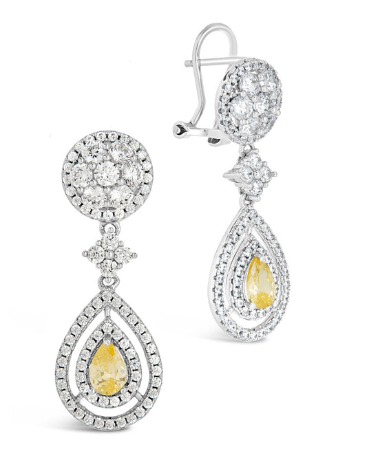 Jennifer Drop Studs Earring Sterling Forever Silver