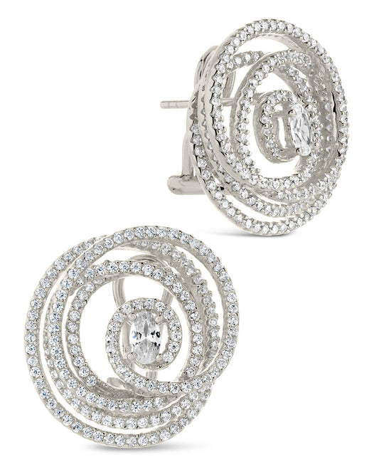 Elle Circle Studs Earring Sterling Forever Silver