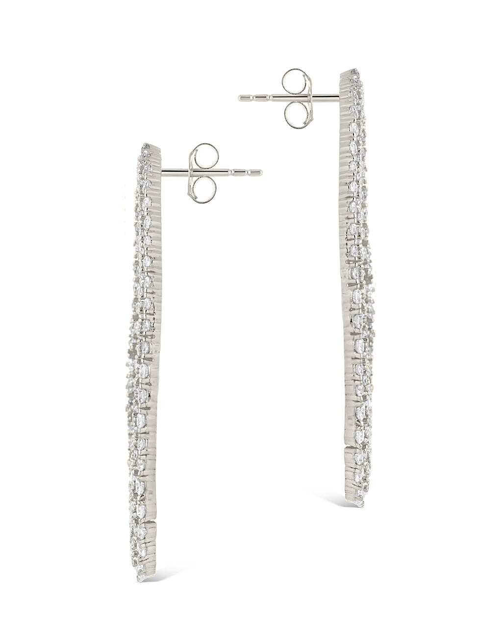 Olivia Oval Studs Earring Sterling Forever