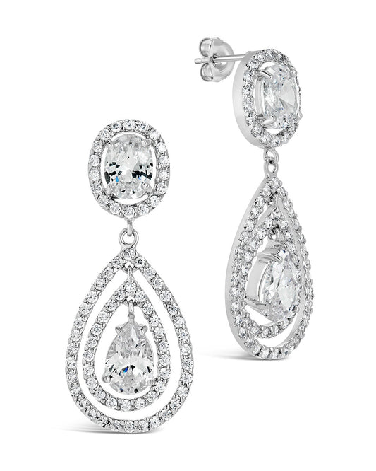 Cheyenne Drop Studs Earring Sterling Forever Silver