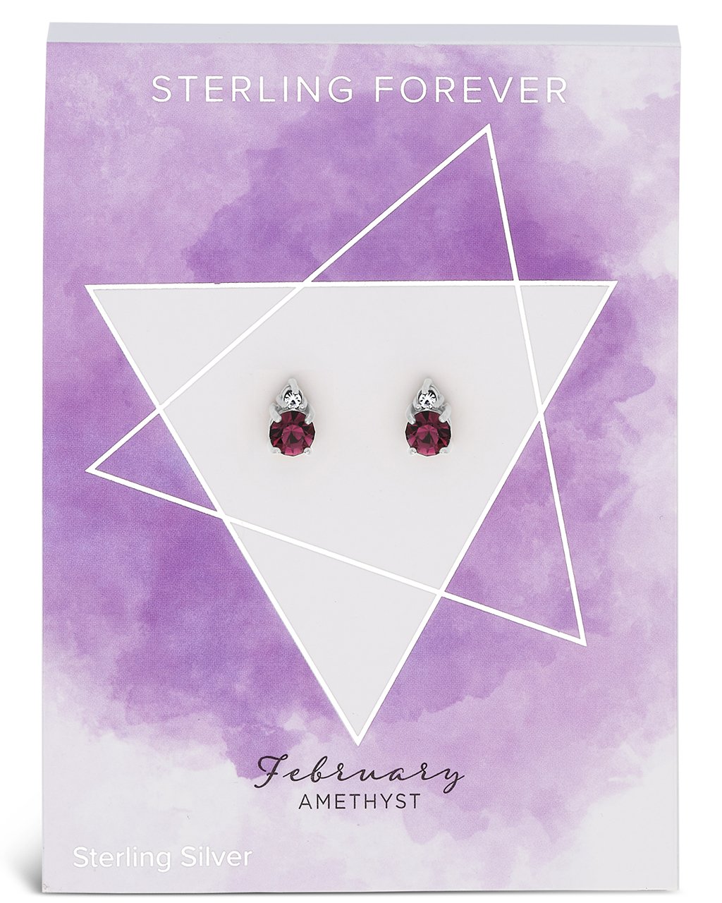 Sterling Silver Birthstone Studs Earring Sterling Forever