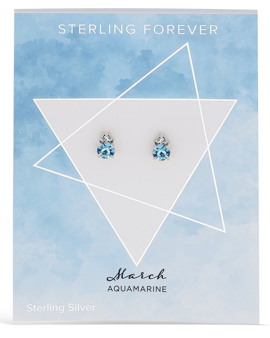 Sterling Silver Birthstone Studs Earring Sterling Forever 