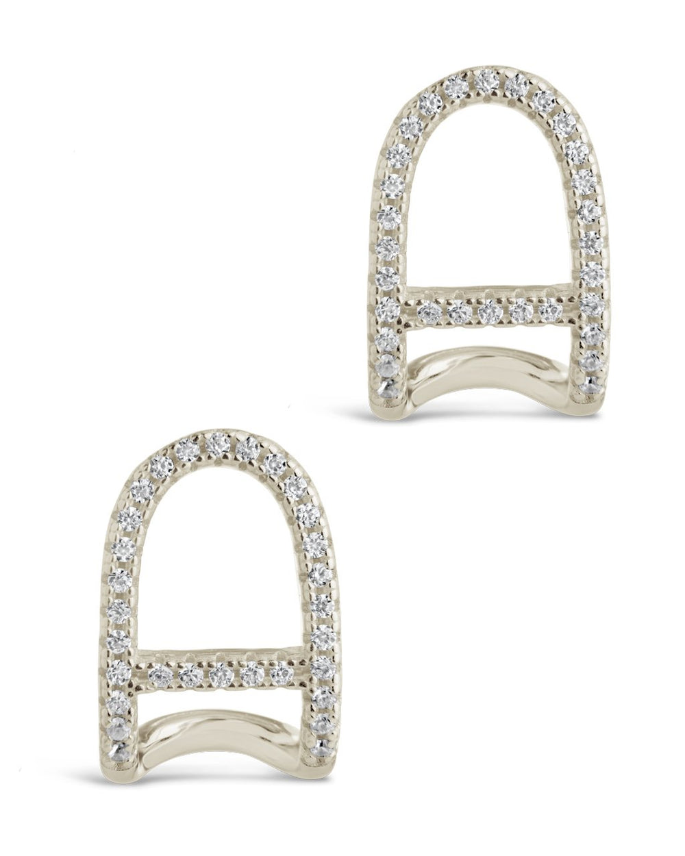 Ezra Suspender Studs Earring Sterling Forever Silver 