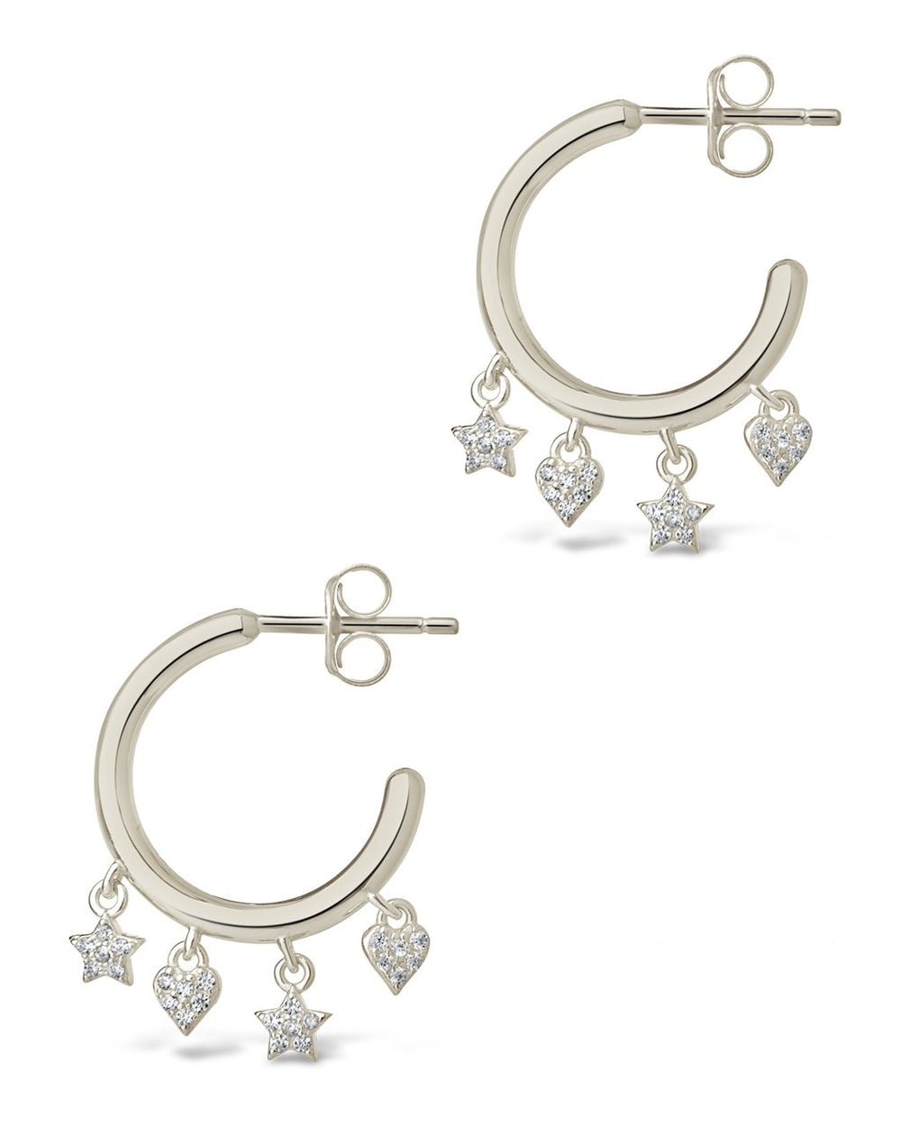 Celeste Hoops Earring Sterling Forever Silver