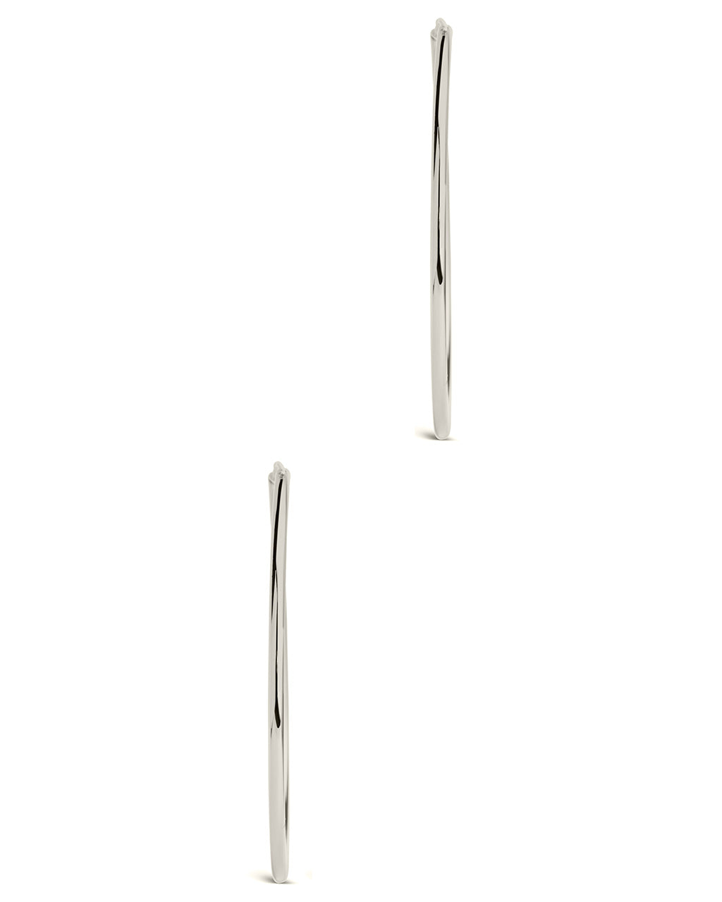 2.7" Infinity Hoop Earrings Earring Sterling Forever 