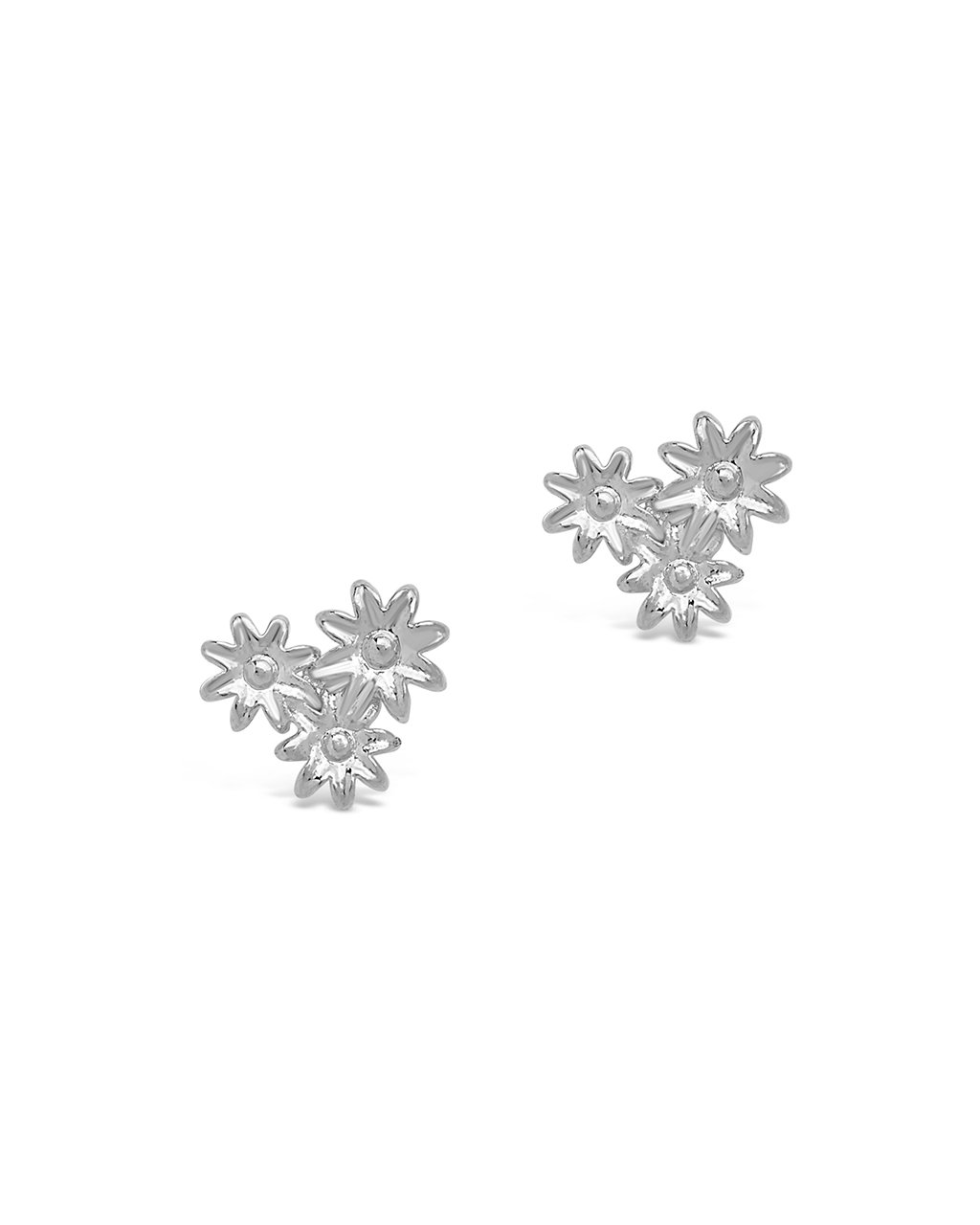 Multi Flower Stud Earrings - Sterling Forever