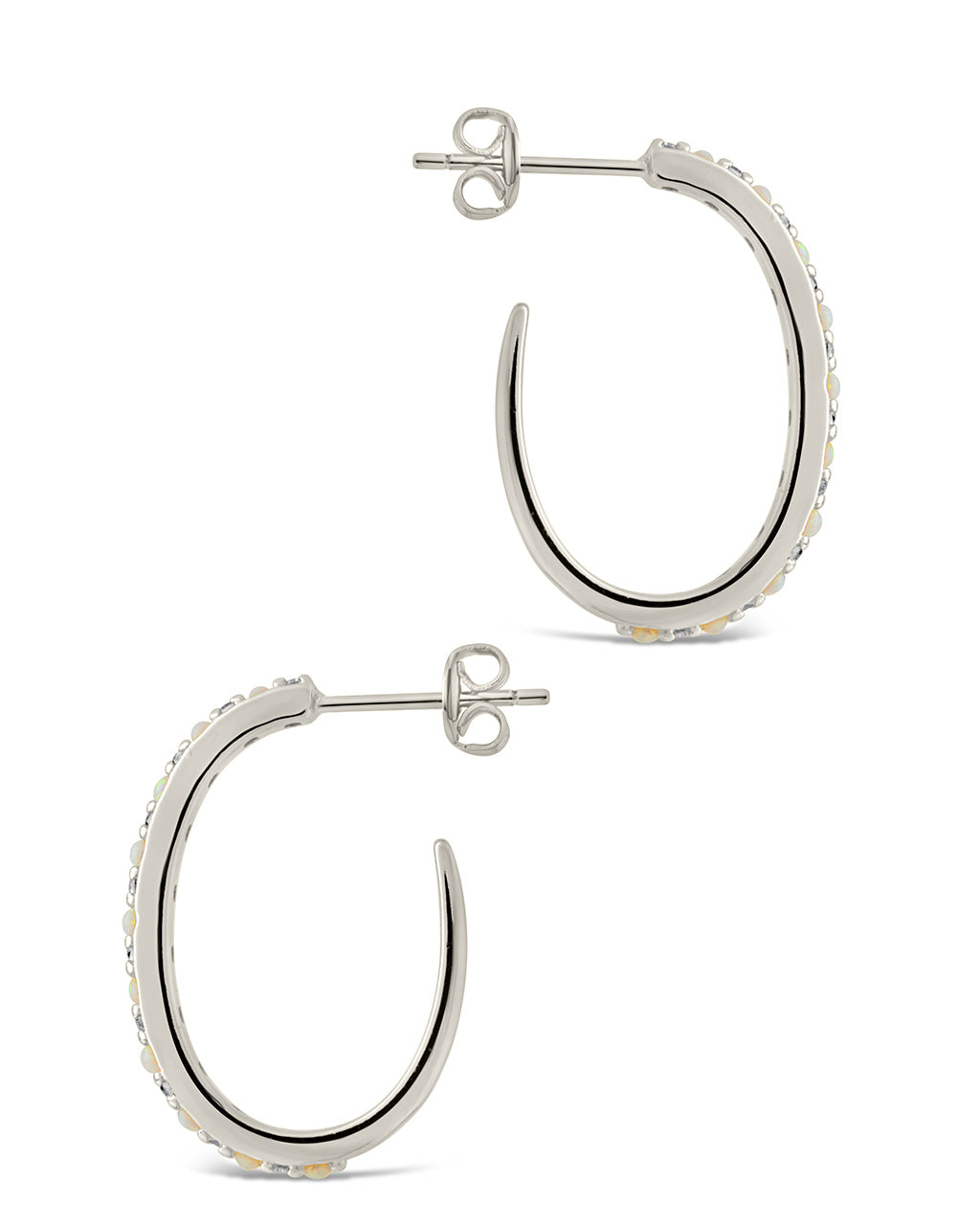 Lorna Hoops Earring Sterling Forever