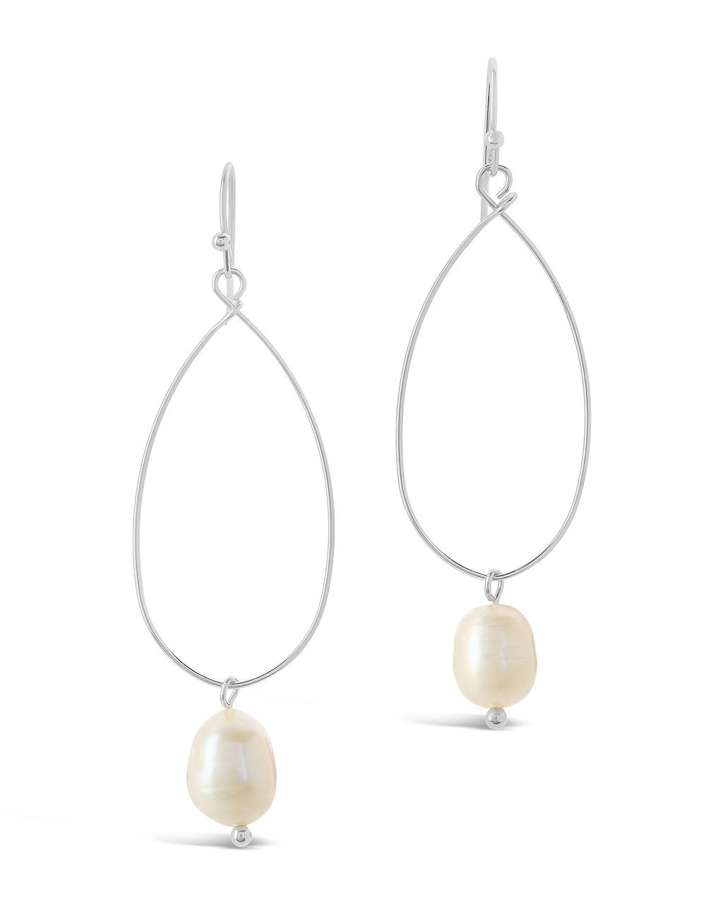 Teardrop Pearl Dangle Earrings - Sterling Forever
