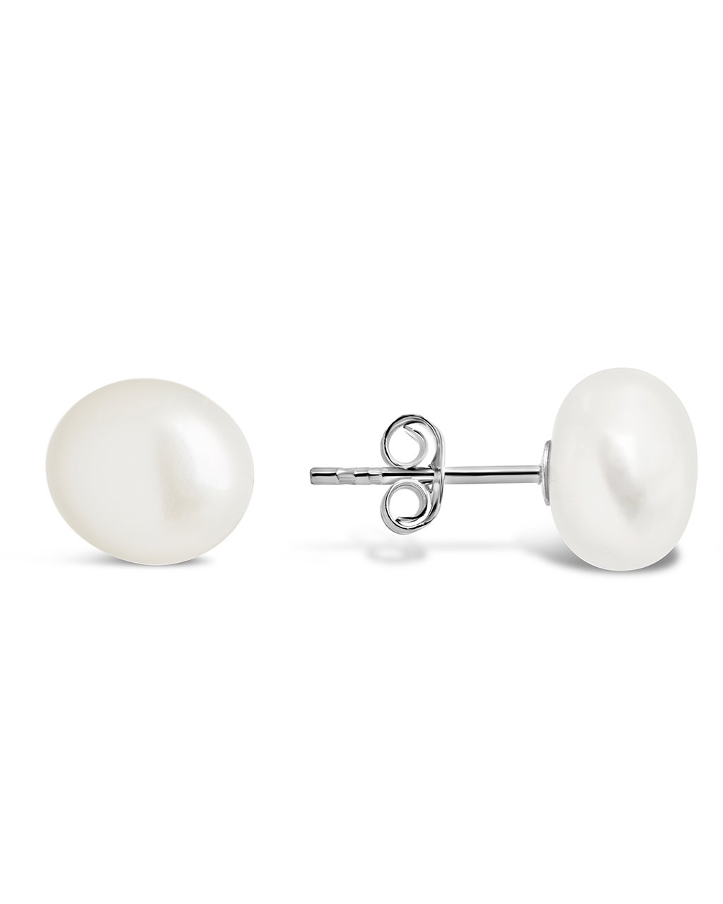 Sterling Silver Baroque Pearl Studs Earring Sterling Forever 