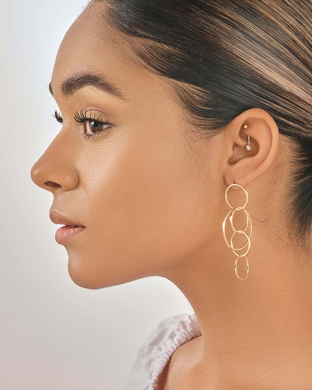 Linked Hoop Earrings Earring Sterling Forever 