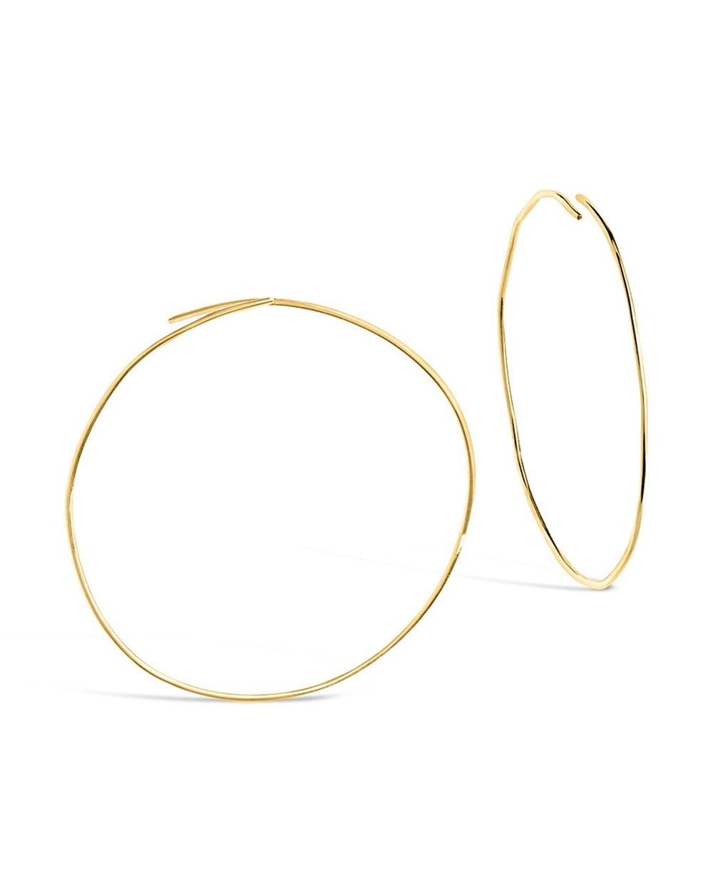Sterling Silver Threader Hoop Earrings - Sterling Forever
