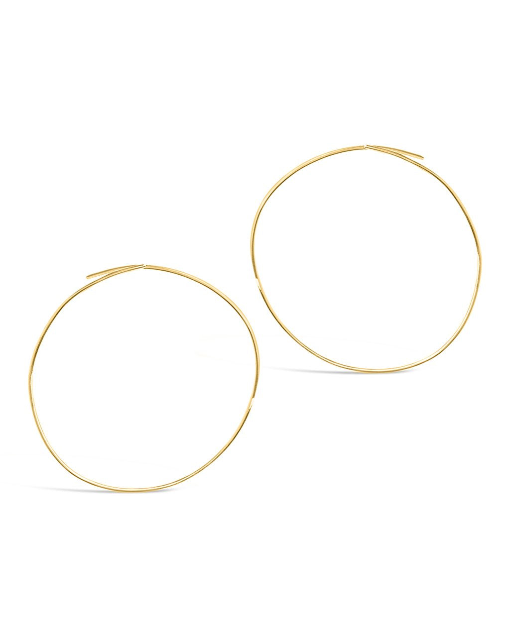 Sterling Silver Threader Hoop Earrings - Sterling Forever